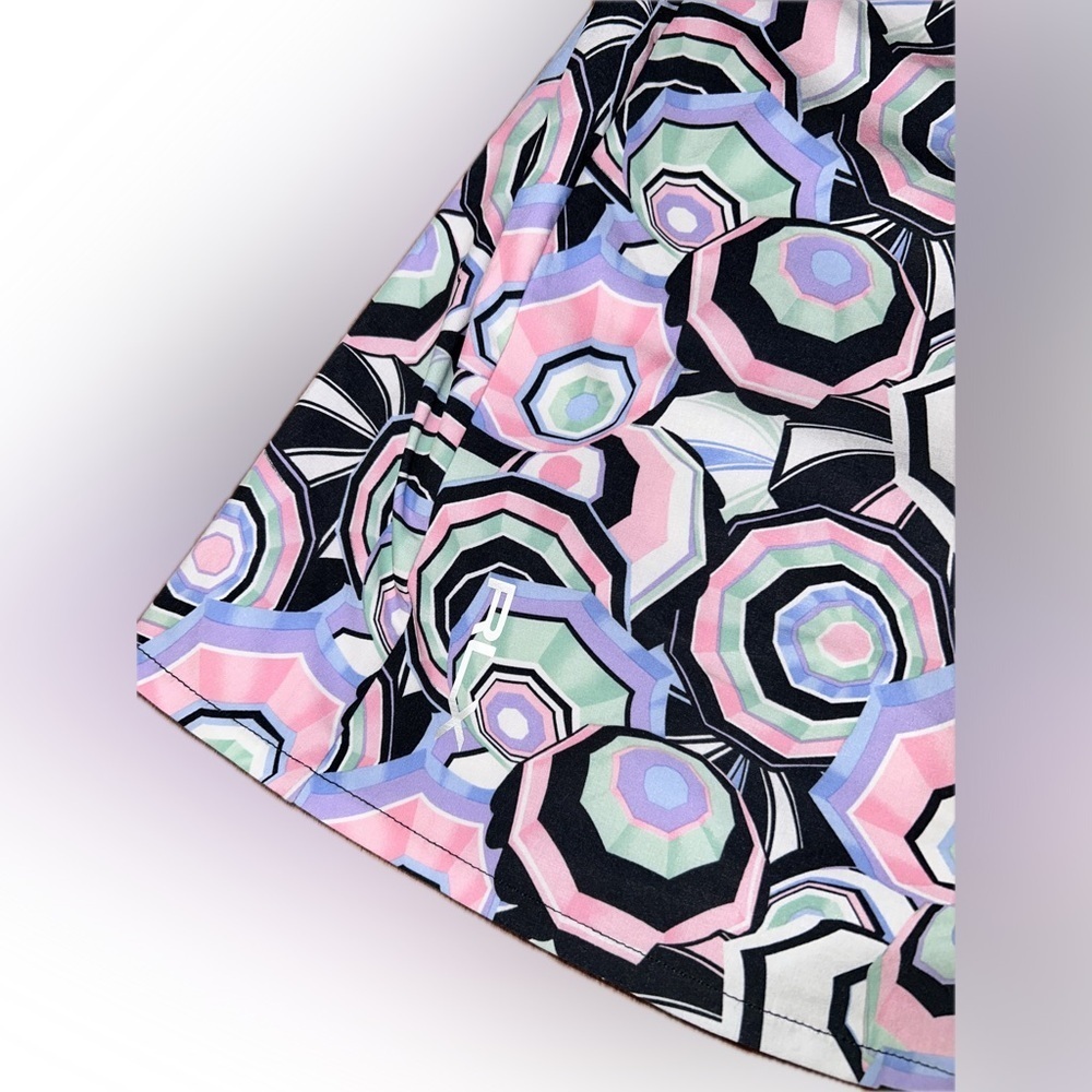 RLX Ralph Lauren Athletic Tennis Golf Skirt Skort Preppy Sporty Black Umbrellas - Picture 3 of 10